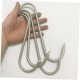thumbnail image 4 of FUEENIRVA 10Ud En Forma De S Para Carnes En Acero Inoxidable Plateado Uso Profesional, 4 of 8