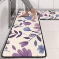 thumbnail image 2 of Kitchen Rugs Sets Of 2,Pioneer Flower Floral Print Pattern Anti Fatigue Kitchen Mat Rugs Non Slip Washable,Decorative Kitchen Floor Mats for Kitchen,Sink,Laundry,17"x47"+17"x47", 2 of 5