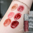 thumbnail image 4 of Brillo de labios transparente con efecto espejo nude color rosa cristal, hidratante, duradero, no pegajoso, brillo de labios sexy, lápiz labial líquido ligero al agua, 4 of 5