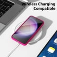 thumbnail image 7 of KOMI for Samsung Galaxy S23 FE Phone Case Liquid Silicone, Fluorescent Bright Solid Color, Cute Thin Slim Soft Rubber TPU Plain Smooth Gel Matte Protective Cover for Women Girl, Fuchsia Hot Pink, 7 of 7