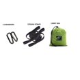 thumbnail image 3 of Lightahead Double Parachute Portable Camping Hammock Including 2 Straps with Loops & Carbines, Lightweight Heavy Duty Nylon Parachute Hammock For Camping,Travel,Beach (Dark Green/Fruit Green), 3 of 6