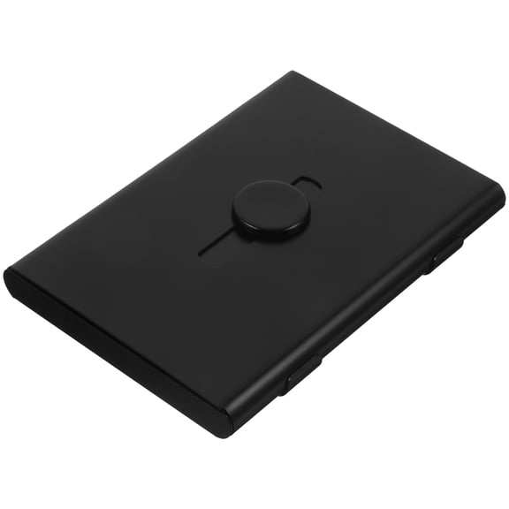 YSNOOWE Business Card Holder Aluminium Alloy 1Set 3.7X2.6X0.4In