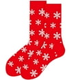 thumbnail image 2 of Seyurigaoka Women Cute Novelty Christmas Socks Santa Elk Snowflake Candy Stripe Pattern Socks Winter Warm Holiday Casual Socks, 2 of 6