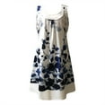 thumbnail image 5 of Robe d'Été Décontractée pour Femme à Col Rond Imprimée Sans Manches à Empiècements, 5 of 5