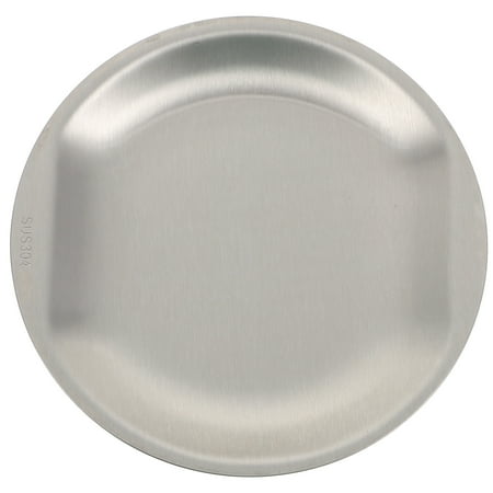 

NUOLUX 1Pc Stainless Steel Plate Pizza Tray Pizza Storage Holder Food Plate (Silver)