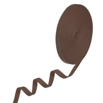 Uxcell Cotton Twill Tape 3/8 inch 23 Yards Cotton Twill Ribbon Bias Binding Tape Herringbone Webbing Trim Dark Coffee