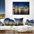 thumbnail image 4 of Designart Cityscape Sydney Nightfall Panorama - Cityscape Throw Pillow - 12x20, 4 of 5