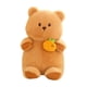 thumbnail image 2 of Figura de peluche de animal de juguete, oso de peluche coleccionable de dibujos animados para decoración del hogar. Naranja, 2 of 9