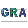 thumbnail image 2 of Beistle Colorful Congrats Grad Cap Decoration Glitter Streamer 10' Graduation Banner, 2 of 2