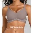 thumbnail image 5 of Daystry Womens Wireless Stripe Bras No Underwire Push Up Bra Comfort Seamless Supportive Full Coverage Everyday Bras without padding, 5 of 11