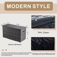 thumbnail image 4 of Direct Wicker Outdoor Weatherproof Deck Box(Gray), 4 of 7