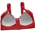 thumbnail image 3 of ZSQDM Fair Women's Full Figure Beauty Back Smoothing Bra, 4 Way Stretch Fabric, Lightly Lined Cups Up to H Red 46, 3 of 3