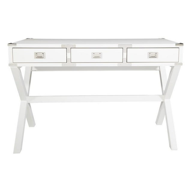 Wellington 46" Desk with Power in White Finish