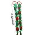 thumbnail image 3 of Peluca Navideña con Trenzas, Lazos y Lazos, Coleta Alta, Multicolor, de Poliéster, Accesorios para El Cabello Trenzado | Diademas Navideñas para Niños, Fiestas de Navidad y Año Nuevo, Regalos para Ju, 3 of 6