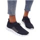 thumbnail image 4 of Zapatillas ligeras para mujer para verano y otoño, diseño de malla transpirable, zapatos planos casuales para uso diario y comodidad., 4 of 5