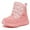 Pink, variant on HOBIBEAR Toddler Boys Girls Snow Boots Winter Shoes Warm Lined Waterproof