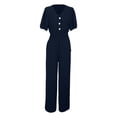 thumbnail image 4 of ANINEO Stylish Women's Jumpsuit Casual Wear Slim Fit With Waist Cinching Versatile Design Summer Autumn Jumpsuit Solid Color Birthday Daliywear, 4 of 6