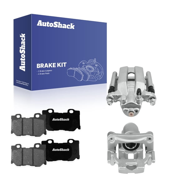 AutoShack Rear Brake Calipers   Premium Ceramic Brake Pads Replacement for 2011 INFINITI G37 2010-2017 Nissan 370Z 2017 INFINITI Q50 6-PC Kit