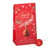 Lindt LINDOR Milk Chocolate Christmas Candy Truffles, 0.8 oz. Mini Bag