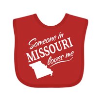 Inktastic Someone in Missouri Loves Me Boys or Girls Baby Bib