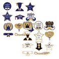 thumbnail image 2 of pdqouc 22-Piece Graduation Hanging Ornament Set, Congrats Grad Signs for Home, Classroom, and Party Decor, Favors for Kindergarten through College, Class of 2026 Theme, 2 of 7