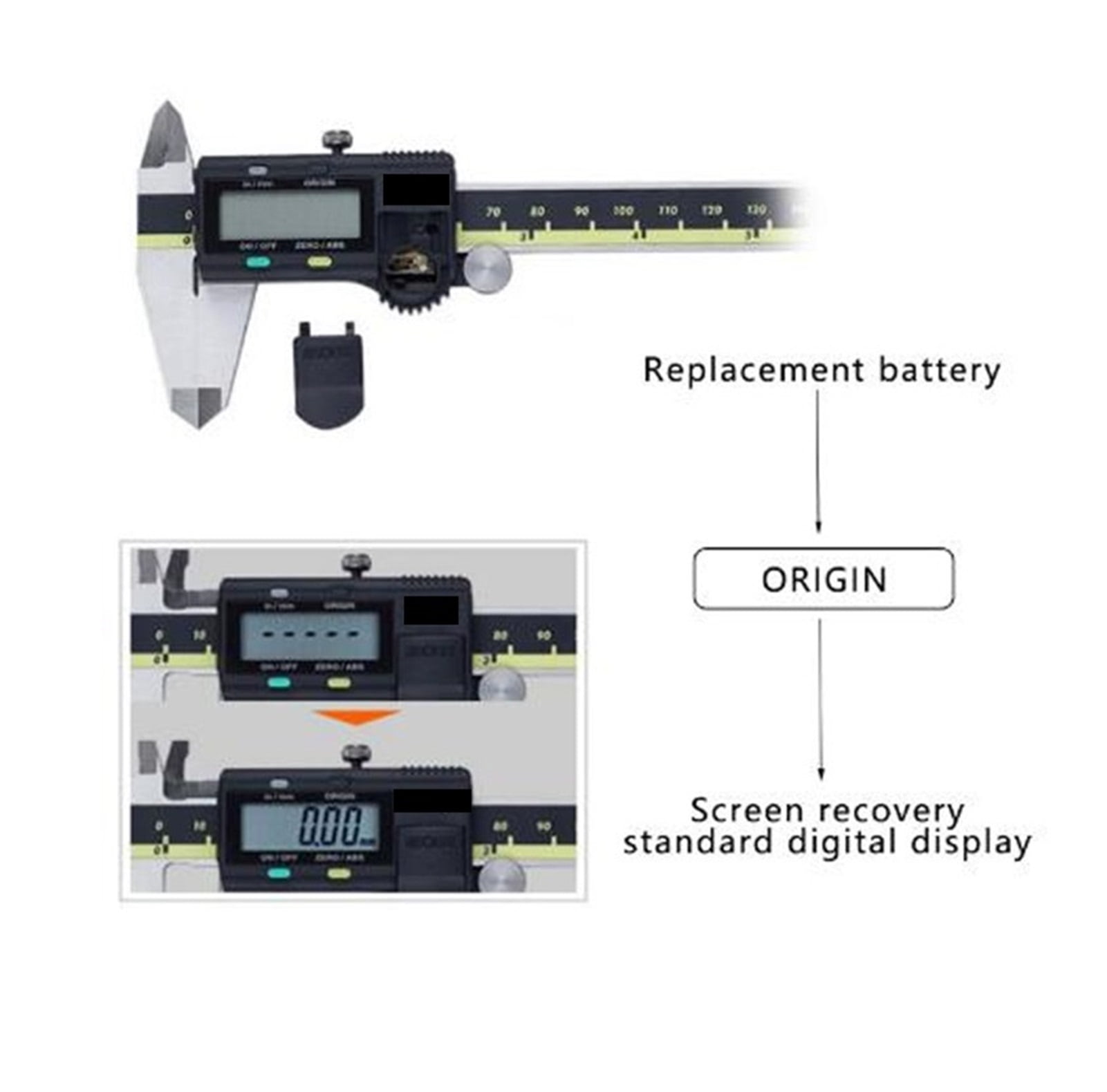 LCD Digital Caliper Vernier Calipers Electronic 150 200 300 Mm 500-196-20 6 8 Inch Measuring Tools Stainless Steel ,Easy to Operate