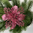 thumbnail image 5 of VerPetridure 16Cm Artificial Christmas Glitter Glitter Flowers for Holiday Decoration Pink Artificial Christmas Gold Glitter Christmas Hollow Flower Used To Decorate Flowers For Christmas Day, 5 of 6