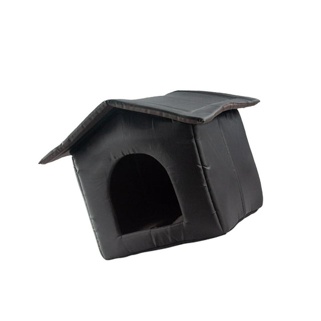 Abri Portable pour Chat Errant, Tente Résistante aux Intempéries, Fournitures pour Animaux de Compagnie d'Extérieur, Maison Chaude pour Chats Errants Autonomes