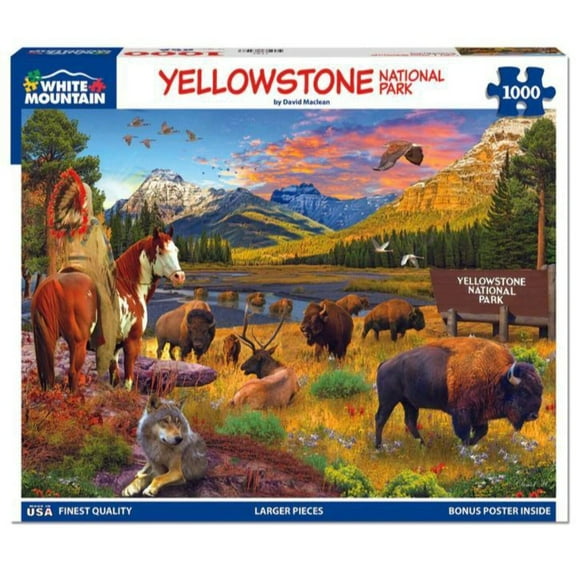 White Mountain Puzzles, Yellowstone 1000 Piece Puzzle