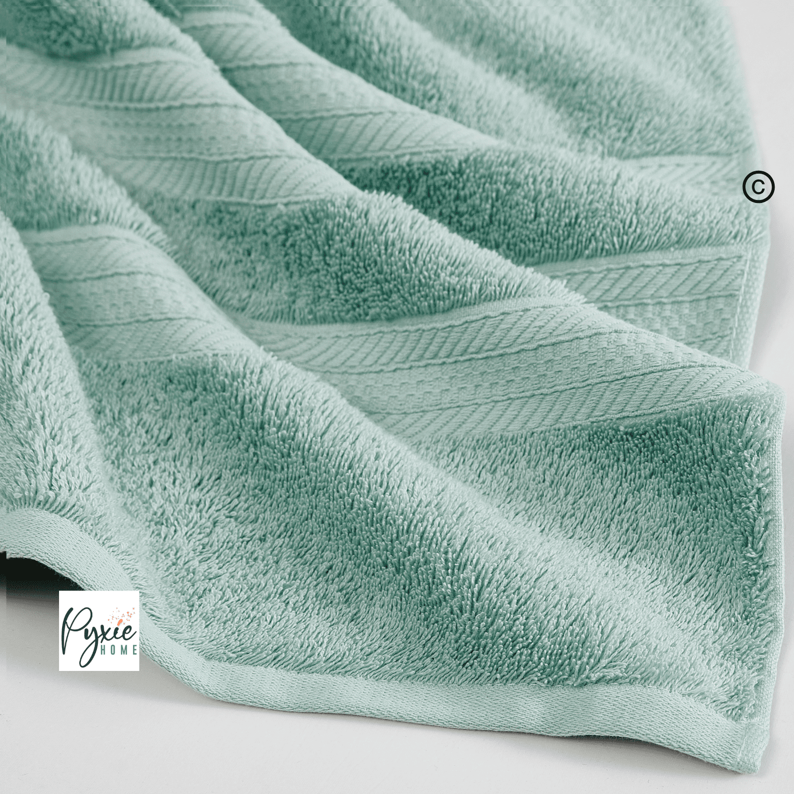 Extra Large Bath Towel - Oversized Ultra Bath Sheet - 100% Cotton - SPA GREEN COLOR