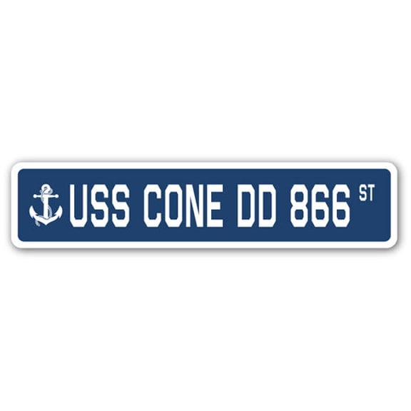 USS CONE DD 866 Street Sign us navy ship veteran sailor gift