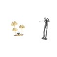 thumbnail image 1 of Escultura De Golfista Con Hojas, Adorno Moderno De Resina Para Estantería, Ideal Para Dormitorio, Regalo De Inauguración, Coleccionable Navideño, Decoración Para Amantes Del Golf., 1 of 7