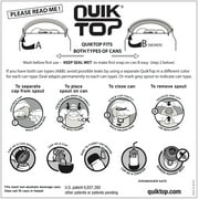 Compac Home Quik Top Soda Lid Cover, Locks in Carbonation, Multi-Function Cap-Coaster, 3 Count