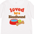 thumbnail image 4 of Inktastic Bloodhound Loved By A (Dog Breed) Boys or Girls Long Sleeve Toddler T-Shirt, 4 of 5