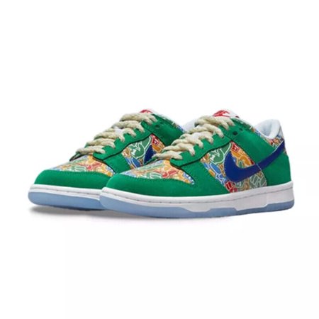 Nike SB Dunk Low GS DZ5299-300 Unisex Kids Foam Finger Green Sneaker Shoes PRO36 (4)