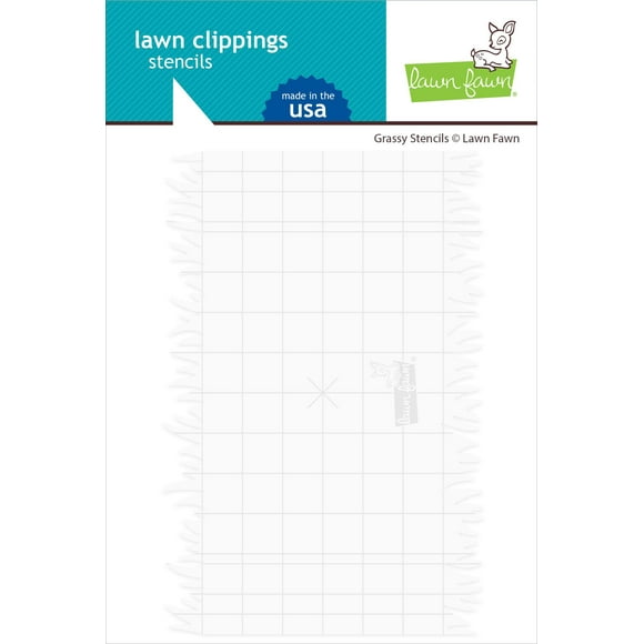 Lawn Clippings Stencils-Grassy