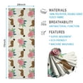 thumbnail image 2 of Saint Bernard Dog Breed and Flower Floral Hot Yoga Mat Towel Non Slip for Hot Yoga - Quick-Drying Yoga Mat Cover with 4 Corner Pockets with Travel Bag - Hot Yoga Towel Non Slip 70"x26", 2 of 6