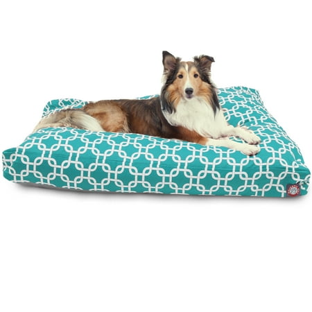 UPC: 0788995502937 | Majestic Pet | Links Rectangle Pet Bed For Dogs  Removable Cover  Teal  Large