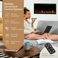 thumbnail image 5 of Modern Ember Aerus Slim 36 Inch Smart Linear Electric Fireplace | Recessed in-Wall or Wall-Mount, 5 of 9