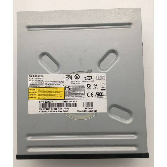 Dell 0wx237 dvd-rom drive sata dh-16d2s rev a00 dh-16d2s12c