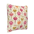thumbnail image 3 of LNWH Heart Shape Valentines Pattern Throw Pillow Covers, Square Soft Linen Decorative Pillow Cases, 20"x20" Inch, 3 of 8