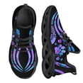 thumbnail image 1 of Zapatos planos con estampado de huellas de perro para mujer, zapatillas transpirables suaves con cordones, zapatos casuales de plataforma, 1 of 6
