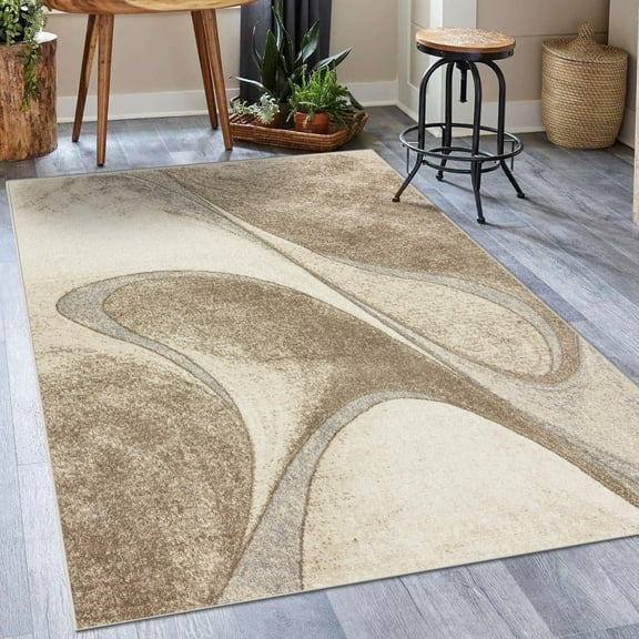 Luxe Weavers Towerhill Collection Area Rug 7567 Beige 8x10