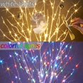 thumbnail image 4 of Lighted Birch Branches with 70 Multicolor LED Fairy Lights 18in Battery Operated, Prelit Twig Branches Color Changing Willow Lights for Christmas Party Decoration, 4 of 7
