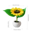 thumbnail image 4 of Luz De Noche Regalo de lámpara de escritorio Bonsai con pilas de luz nocturna de flores de girasol (1 flor), 4 of 8