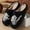 LL4-Black, variant on Closed Toe Fleece Slippers for Women Halloween Fun Cute Holiday House Shoes Fluffy Warm Slipper Gifts for Adults