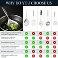 thumbnail image 4 of Xlhshop Stainless Steel Skimmer Slotted Spoon, Spider Strainer Ladle for Cooking and Frying, 4 of 8