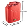 VEVOR Jerry Fuel Can, 5.3 Gallon / 20 L Portable Jerry Gas Can with