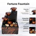 thumbnail image 3 of EIGTHTAIL 20004744701to Plastic Tabletop Water Fountain with LED Light Indoor  Black, 3 of 9