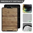 thumbnail image 4 of POLERO Brown Wooden Pattern RV Door Window Shade Easy to Install Privacy Protection RV Window Cover Sun Blackout for Camper Trailer (17.3x26 inch), 4 of 7